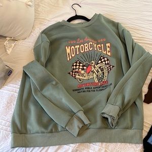 Cute hoodie that is very comfortable and oversized.